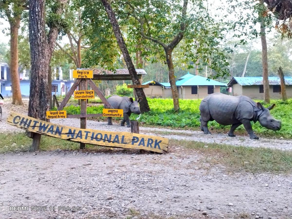 Hotel National Park- A Peaceful Family Home Where You Can Stay Peace And Enjoy And Organize The Wildlife Safari Chitwan Eksteriør bilde