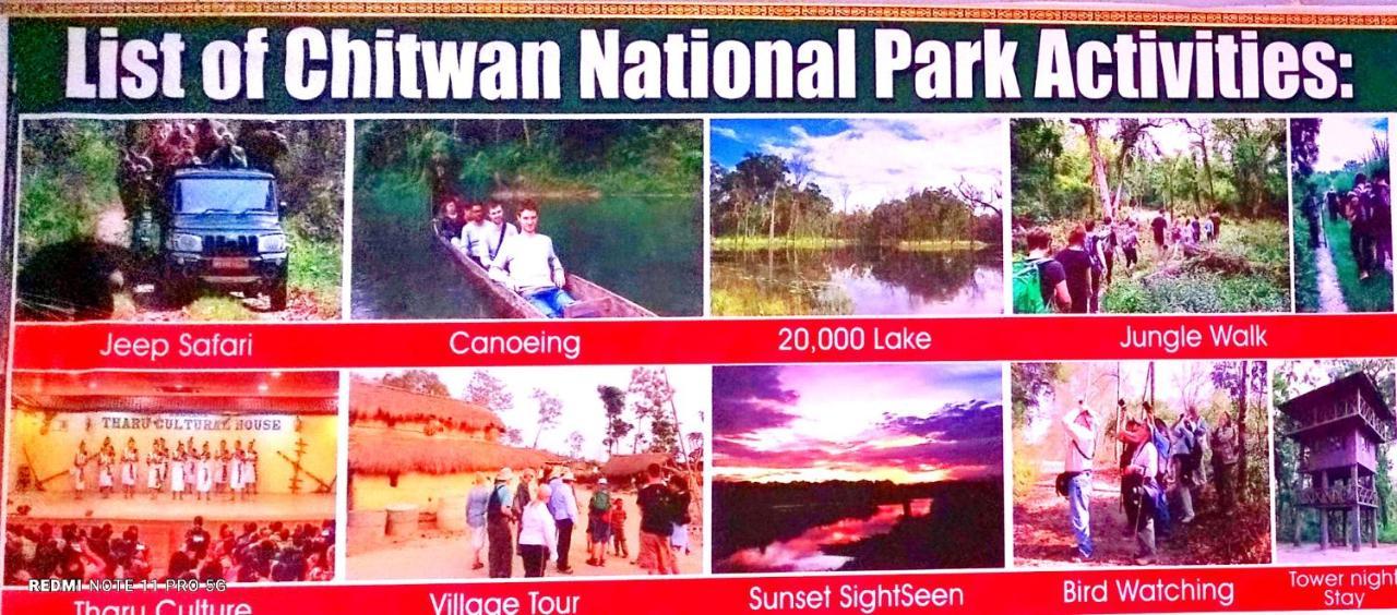 Hotel National Park- A Peaceful Family Home Where You Can Stay Peace And Enjoy And Organize The Wildlife Safari Chitwan Eksteriør bilde